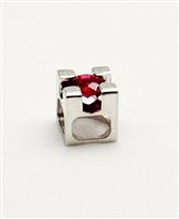 Charm Donna Oro Elements in Weißgold Rubino DCHR7244 - DCHR7244